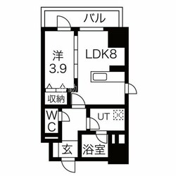 栄町駅 徒歩4分 13階の物件間取画像